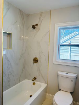 Bathroom, Interior, Marble Walls