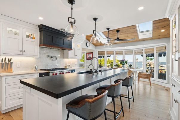 Interior, Kitchen, Pendant Lights, Recessed Lighting, Wooden Ceilings, Wood Texture Flooring