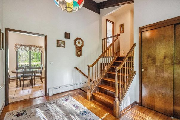 Dining room, Interior, Wood Texture Flooring