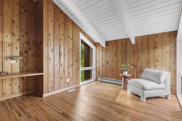 Empty room, Interior, Wood Texture Flooring, Wooden Walls