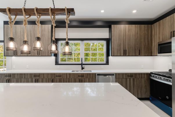 Interior, Kitchen, Pendant Lights, Recessed Lighting, Stainless Steel Appliances