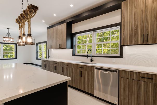Interior, Kitchen, Pendant Lights, Recessed Lighting, Stainless Steel Appliances