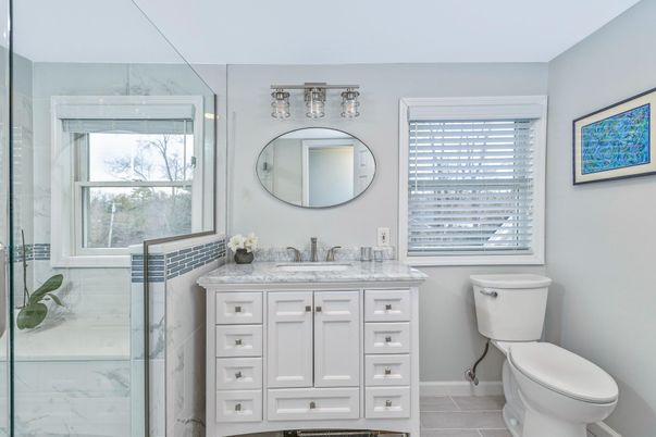 Bathroom, Interior, Marble Walls