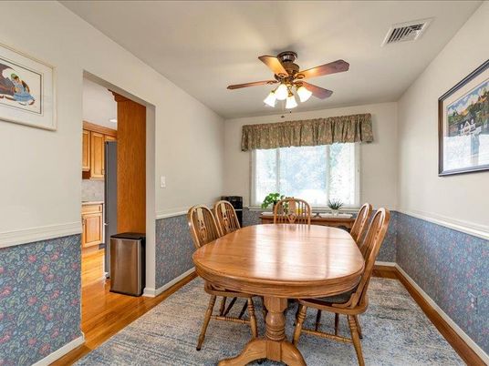 Dining room, Interior, Wood Texture Flooring