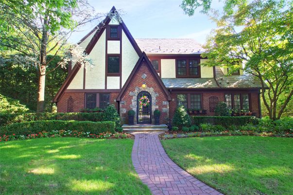 Exterior, Facade, Brick Facade, Tudor Revival