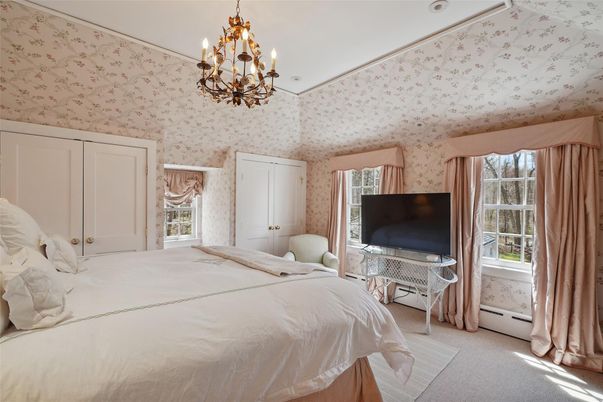 Bedroom, Chandelier, Interior