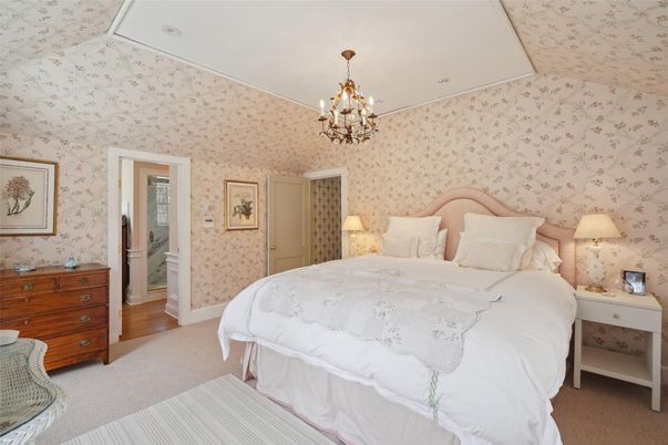 Bedroom, Chandelier, Interior