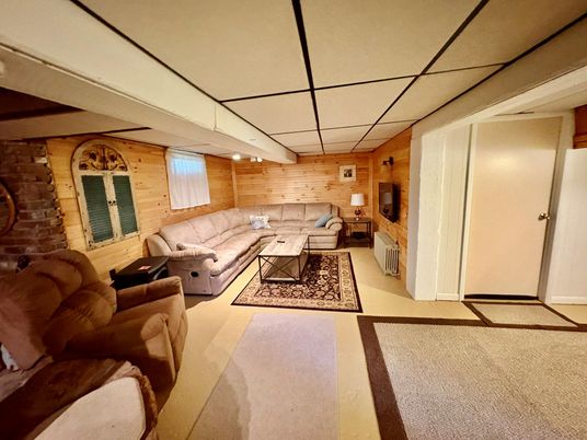 Interior, Living room, Stone Walls, Wooden Walls