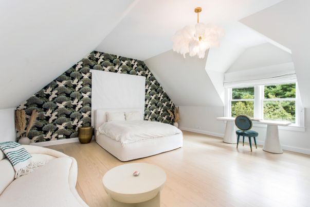 Bedroom, Interior, Wood Texture Flooring
