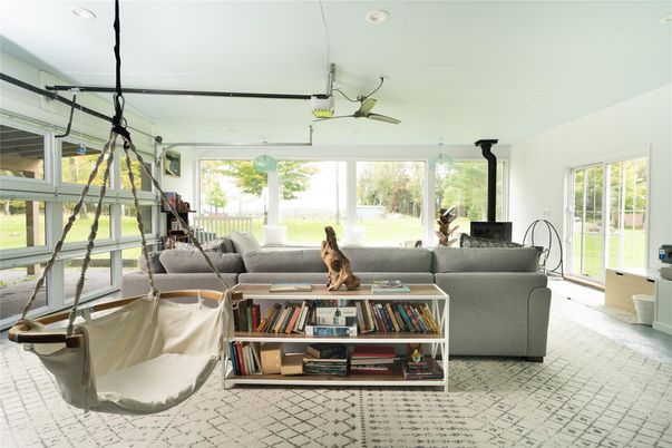 Interior, Living room, Recessed Lighting