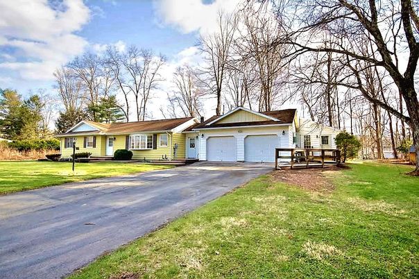 Attached, Backyard, Detached Garage, Exterior, Facade, Ranch