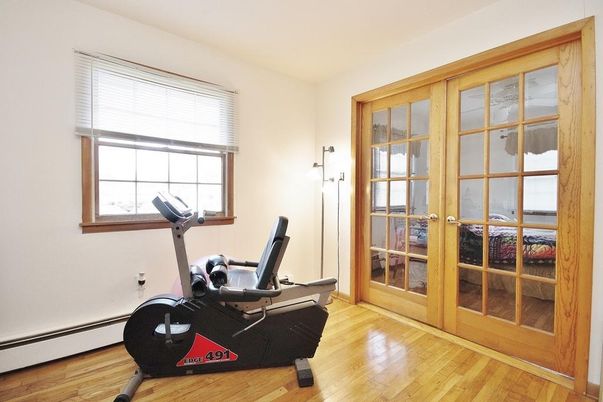 Fitness Equipment, Interior, Wood Texture Flooring