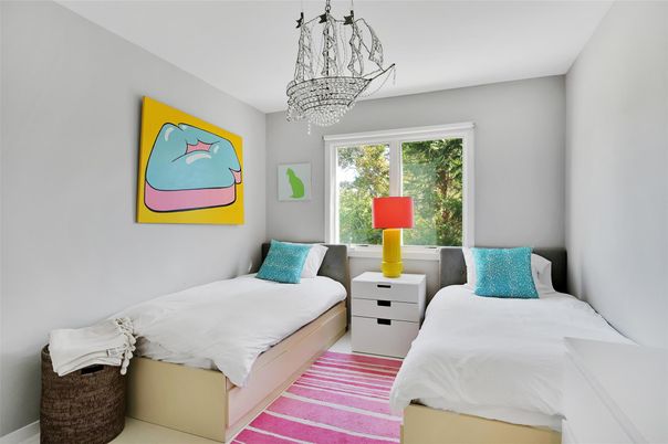 Bedroom, Chandelier, Interior