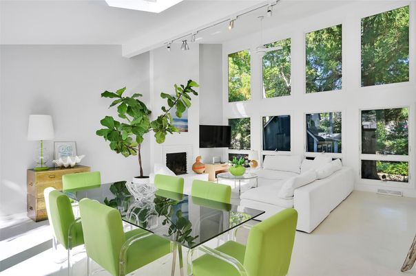 Dining room, Fireplace, Interior, Living room
