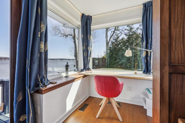Home Office, Interior, Water, Wood Texture Flooring