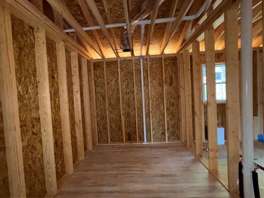 Empty room, Interior, Wooden Beams, Wooden Ceilings, Wood Texture Flooring, Wooden Walls