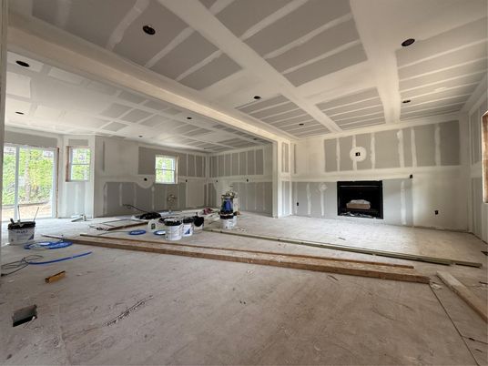 Empty room, Interior, Recessed Lighting