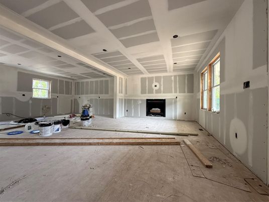Empty room, Fireplace, Interior