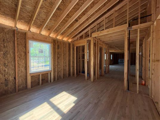 Empty room, Interior, Wooden Beams, Wooden Ceilings, Wood Texture Flooring, Wooden Walls