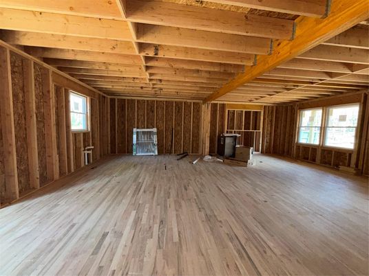 Empty room, Interior, Wooden Beams, Wooden Ceilings, Wood Texture Flooring, Wooden Walls
