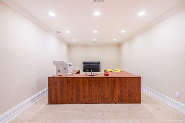 Home Office, Interior, Recessed Lighting