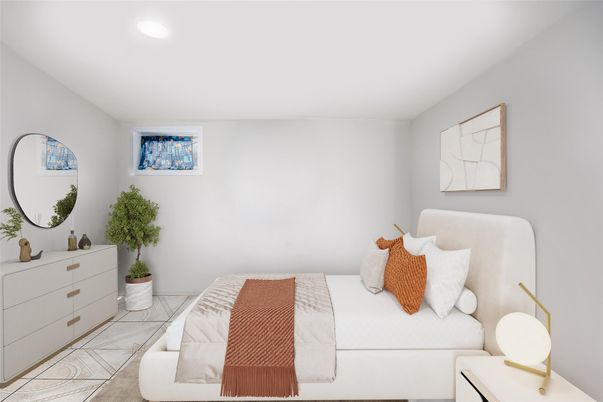 Bedroom, Interior, Recessed Lighting