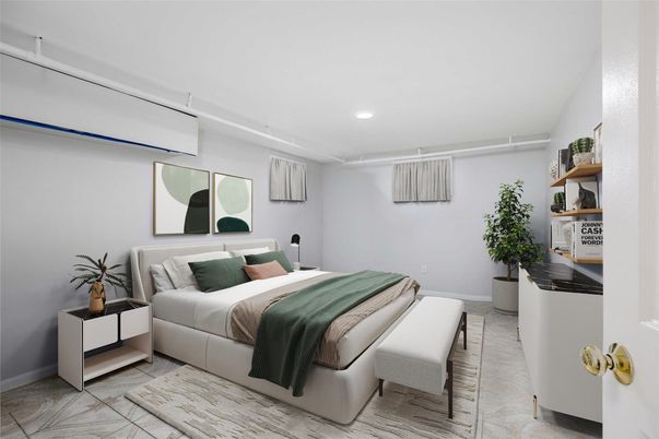 Bedroom, Interior, Recessed Lighting