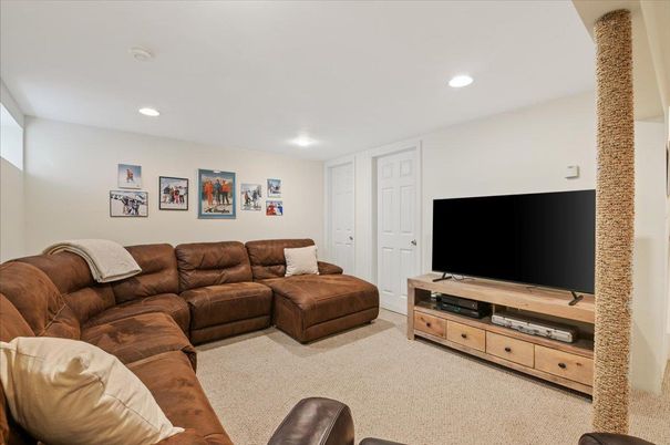 Interior, Living room, Recessed Lighting