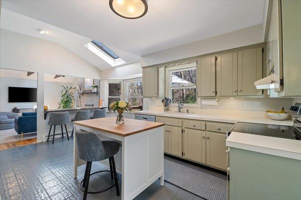 Interior, Kitchen, Wood Texture Flooring