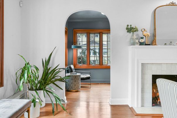 Fireplace, Interior, Wood Texture Flooring
