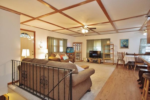 Dining room, Interior, Living room, Wooden Beams, Wood Texture Flooring