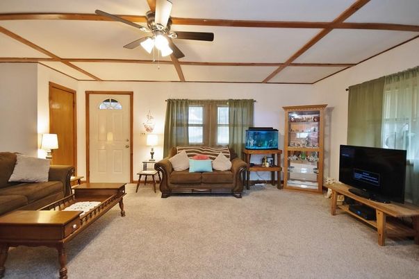Interior, Living room, Wooden Beams