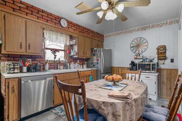 Dining room, Interior, Kitchen