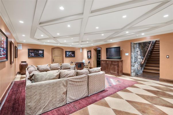 Interior, Living room, Recessed Lighting