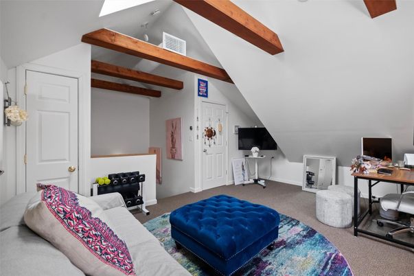 Home Office, Interior, Wooden Beams
