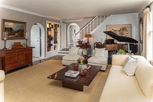 Interior, Living room, Piano, Recessed Lighting