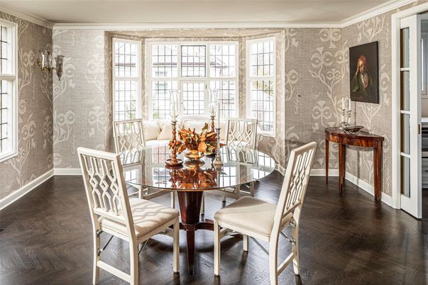 Dining room, Interior, Wood Texture Flooring