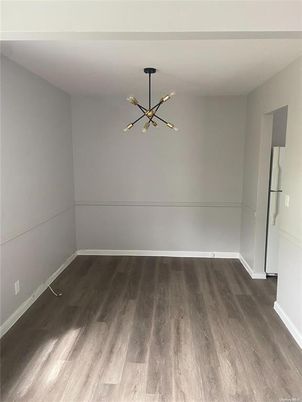 Empty room, Interior, Pendant Lights, Wood Texture Flooring