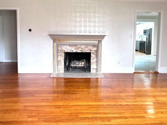 Empty room, Fireplace, Interior, Wood Texture Flooring