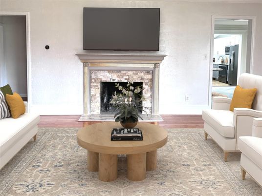 Fireplace, Interior, Wood Texture Flooring
