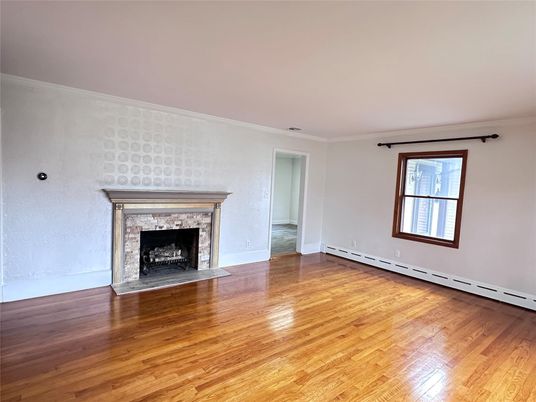 Empty room, Fireplace, Interior, Wood Texture Flooring