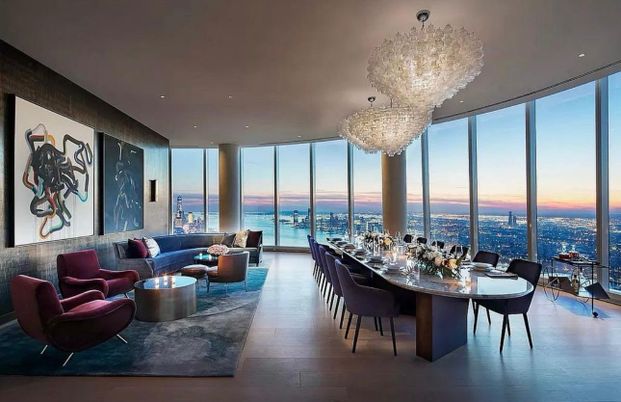 Chandelier, Dining room, Interior, Living room, Recessed Lighting, Water, Wood Texture Flooring