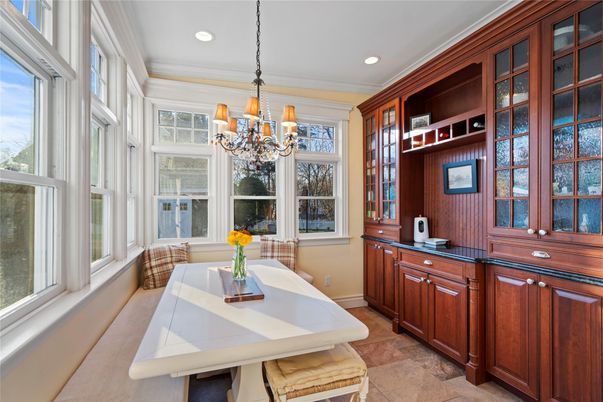 Chandelier, Dining room, Interior, Recessed Lighting