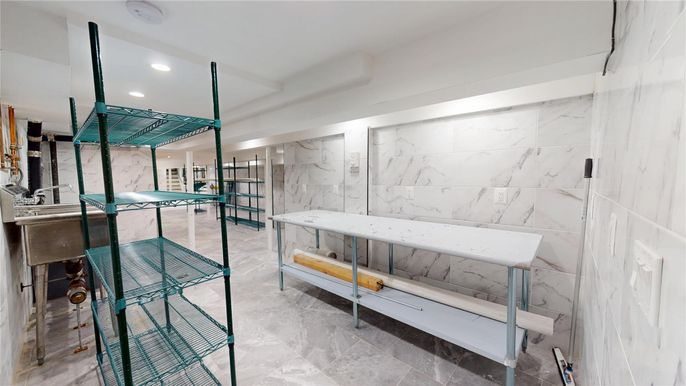 Interior, Marble Walls, Recessed Lighting