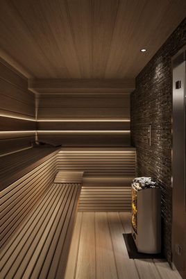 Interior, Recessed Lighting, Sauna Room