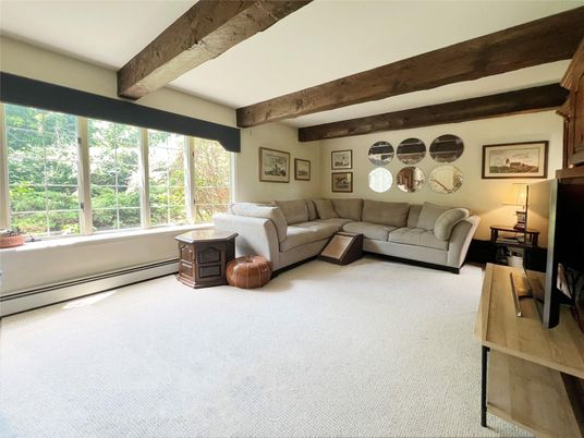 Interior, Living room, Wooden Beams