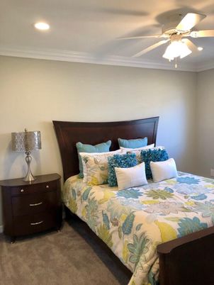 Bedroom, Interior, Recessed Lighting