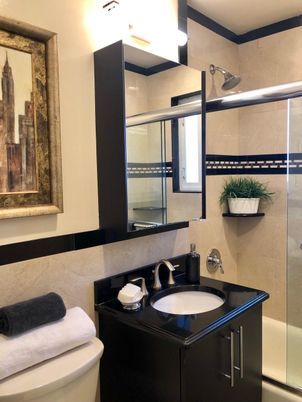 Bathroom, Glass Shower, Interior