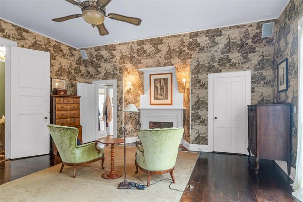 Fireplace, Interior, Wood Texture Flooring