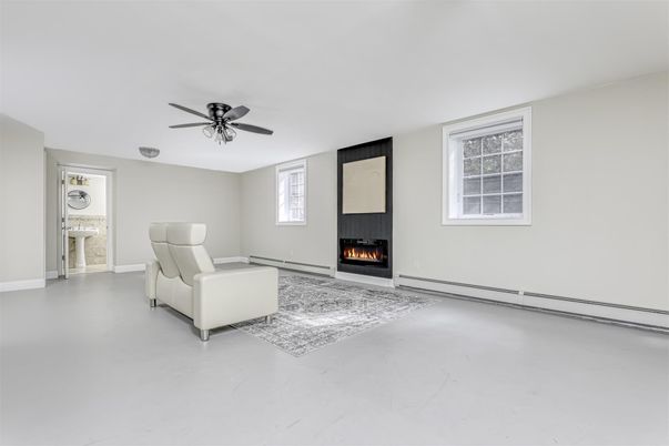 Empty room, Fireplace, Interior